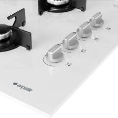 Arçelik OCD T 651 EB Beyaz Cam Ankastre Ocak