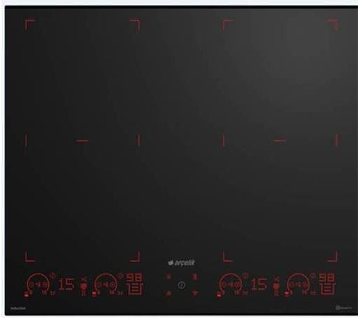 Arçelik OI 660 CS Siyah Flexi İndüksiyonlu Ankastre Ocak