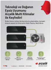 Arçelik Z40612 MD SJ PLASMA - 12K YENİ SERİ Multi Sistem İç Ünite