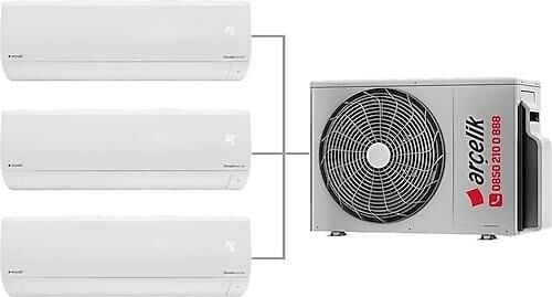 Arçelik Multi Sistem Duvar Tipi 3+1 Inverter 12+18+18 30000BTU Klima ZM30105-121818