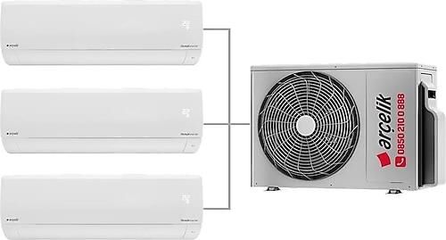Arçelik Multi Sistem Duvar Tipi 3+1 Inverter 12+18+18 30000BTU Klima ZM30105-121818